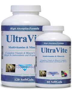 Ultra potency vitamin and mineral complex high in antioxidants and organic EFA's in an easy-to-take liquid softgel capsule. 