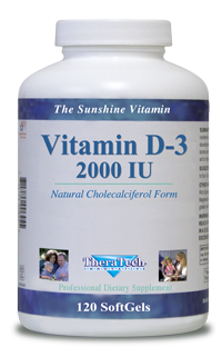 Vitamin D-3 in cholecalciferol form