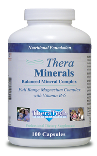 Thera Minerals A complete mineral complex including mineral digestive aid for improved mineral absorption and vitamin D-3.